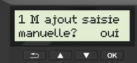Saisie manuelle